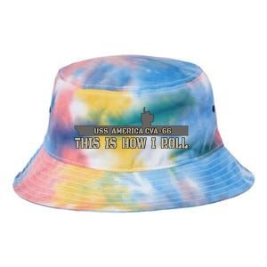 Aircraft Carrier Uss America Cvagift66 Warship Veteran Father Gift Tie Dye Newport Bucket Hat