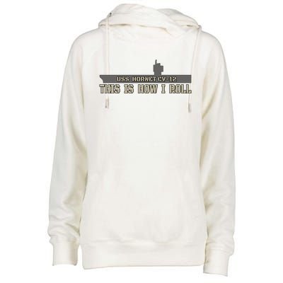 Aircraft Carrier Uss Hornet Cvgift12 Warship Veteran Father Dad Gift Womens Funnel Neck Pullover Hood