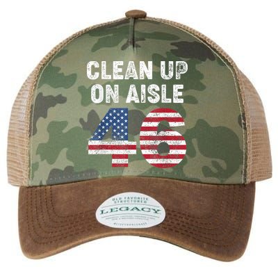 AntiBiden Clean Up On Aisle 46 Impeach Biden Legacy Tie Dye Trucker Hat