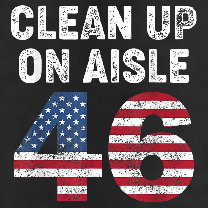 AntiBiden Clean Up On Aisle 46 Impeach Biden Adult Drive Performance Visor