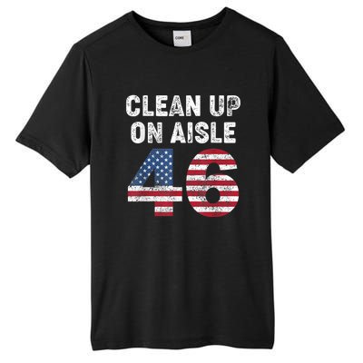 AntiBiden Clean Up On Aisle 46 Impeach Biden Tall Fusion ChromaSoft Performance T-Shirt