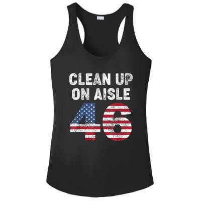 AntiBiden Clean Up On Aisle 46 Impeach Biden Ladies PosiCharge Competitor Racerback Tank