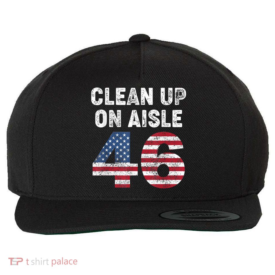 AntiBiden Clean Up On Aisle 46 Impeach Biden Wool Snapback Cap