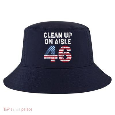 AntiBiden Clean Up On Aisle 46 Impeach Biden Cool Comfort Performance Bucket Hat