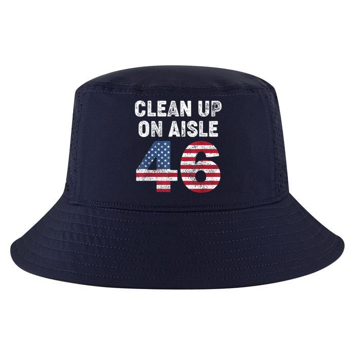 AntiBiden Clean Up On Aisle 46 Impeach Biden Cool Comfort Performance Bucket Hat
