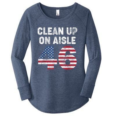 AntiBiden Clean Up On Aisle 46 Impeach Biden Women's Perfect Tri Tunic Long Sleeve Shirt