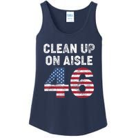 AntiBiden Clean Up On Aisle 46 Impeach Biden Ladies Essential Tank