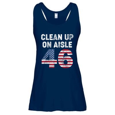 AntiBiden Clean Up On Aisle 46 Impeach Biden Ladies Essential Flowy Tank