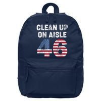 AntiBiden Clean Up On Aisle 46 Impeach Biden 16 in Basic Backpack