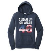 AntiBiden Clean Up On Aisle 46 Impeach Biden Women's Pullover Hoodie