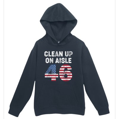 AntiBiden Clean Up On Aisle 46 Impeach Biden Urban Pullover Hoodie