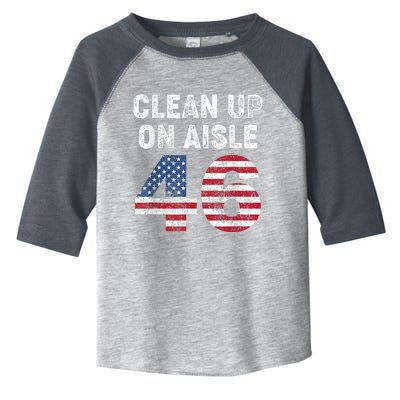 AntiBiden Clean Up On Aisle 46 Impeach Biden Toddler Fine Jersey T-Shirt