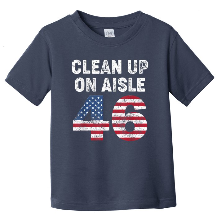 AntiBiden Clean Up On Aisle 46 Impeach Biden Toddler T-Shirt