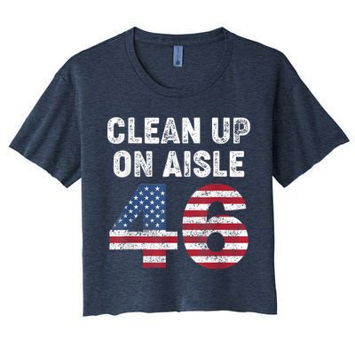 AntiBiden Clean Up On Aisle 46 Impeach Biden Crop Top