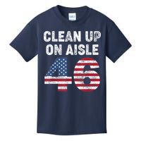 AntiBiden Clean Up On Aisle 46 Impeach Biden Kids T-Shirt