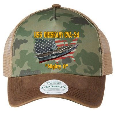 Aircraft Carrier Uss Oriskany Cva34 Veteran Day Father Day Gift Legacy Tie Dye Trucker Hat