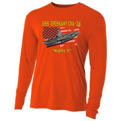 Aircraft Carrier Uss Oriskany Cva34 Veteran Day Father Day Gift Cooling Performance Long Sleeve Crew