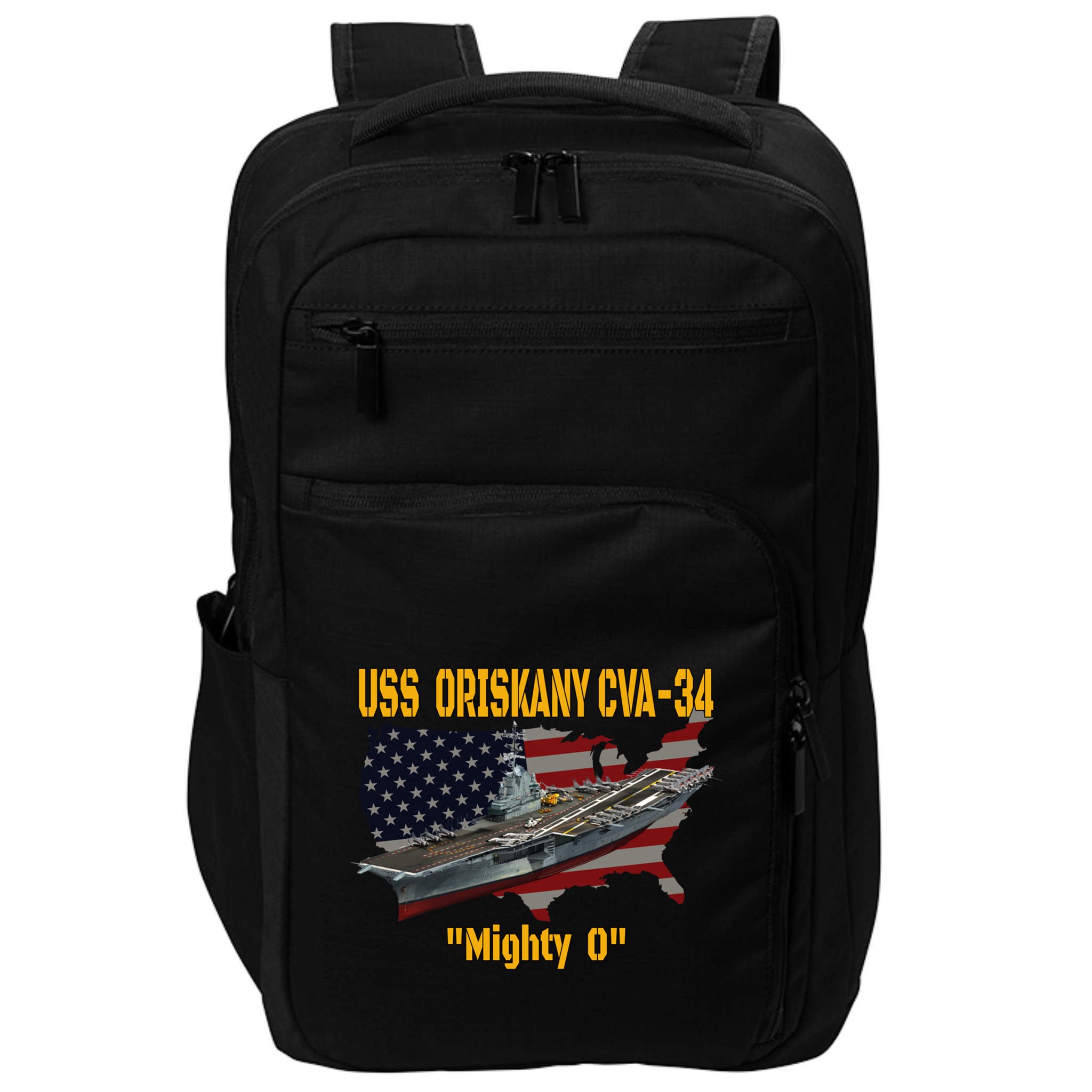 Aircraft Carrier Uss Oriskany Cva34 Veteran Day Father Day Gift Impact Tech Backpack