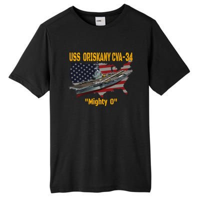 Aircraft Carrier Uss Oriskany Cva34 Veteran Day Father Day Gift Tall Fusion ChromaSoft Performance T-Shirt