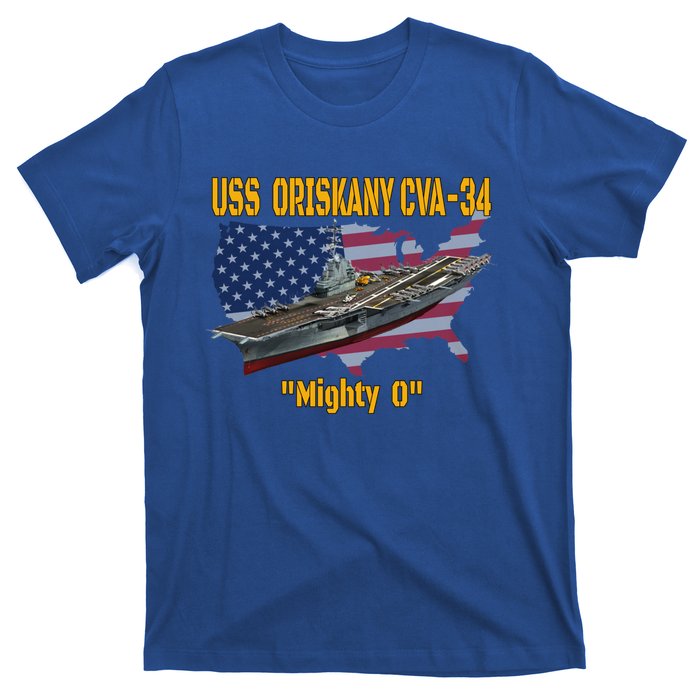 Aircraft Carrier Uss Oriskany Cva34 Veteran Day Father Day Gift T-Shirt