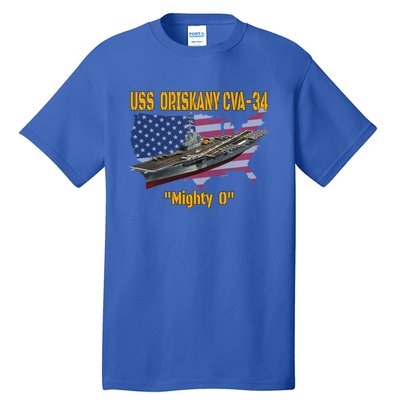 Aircraft Carrier Uss Oriskany Cva34 Veteran Day Father Day Gift Tall T-Shirt