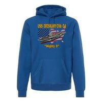 Aircraft Carrier Uss Oriskany Cva34 Veteran Day Father Day Gift Premium Hoodie