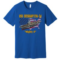 Aircraft Carrier Uss Oriskany Cva34 Veteran Day Father Day Gift Premium T-Shirt