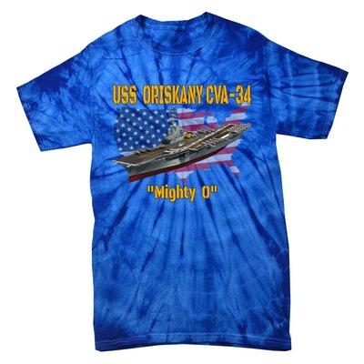 Aircraft Carrier Uss Oriskany Cva34 Veteran Day Father Day Gift Tie-Dye T-Shirt