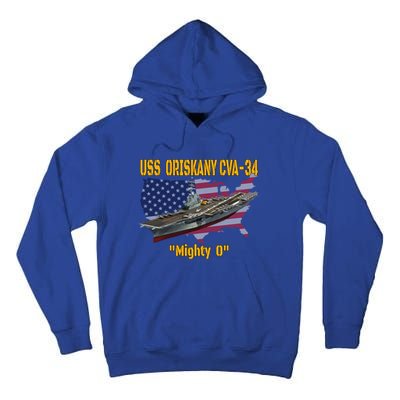 Aircraft Carrier Uss Oriskany Cva34 Veteran Day Father Day Gift Tall Hoodie