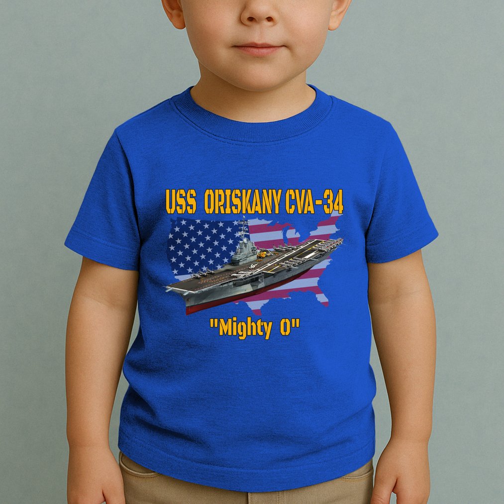 Aircraft Carrier Uss Oriskany Cva34 Veteran Day Father Day Gift Toddler T-Shirt