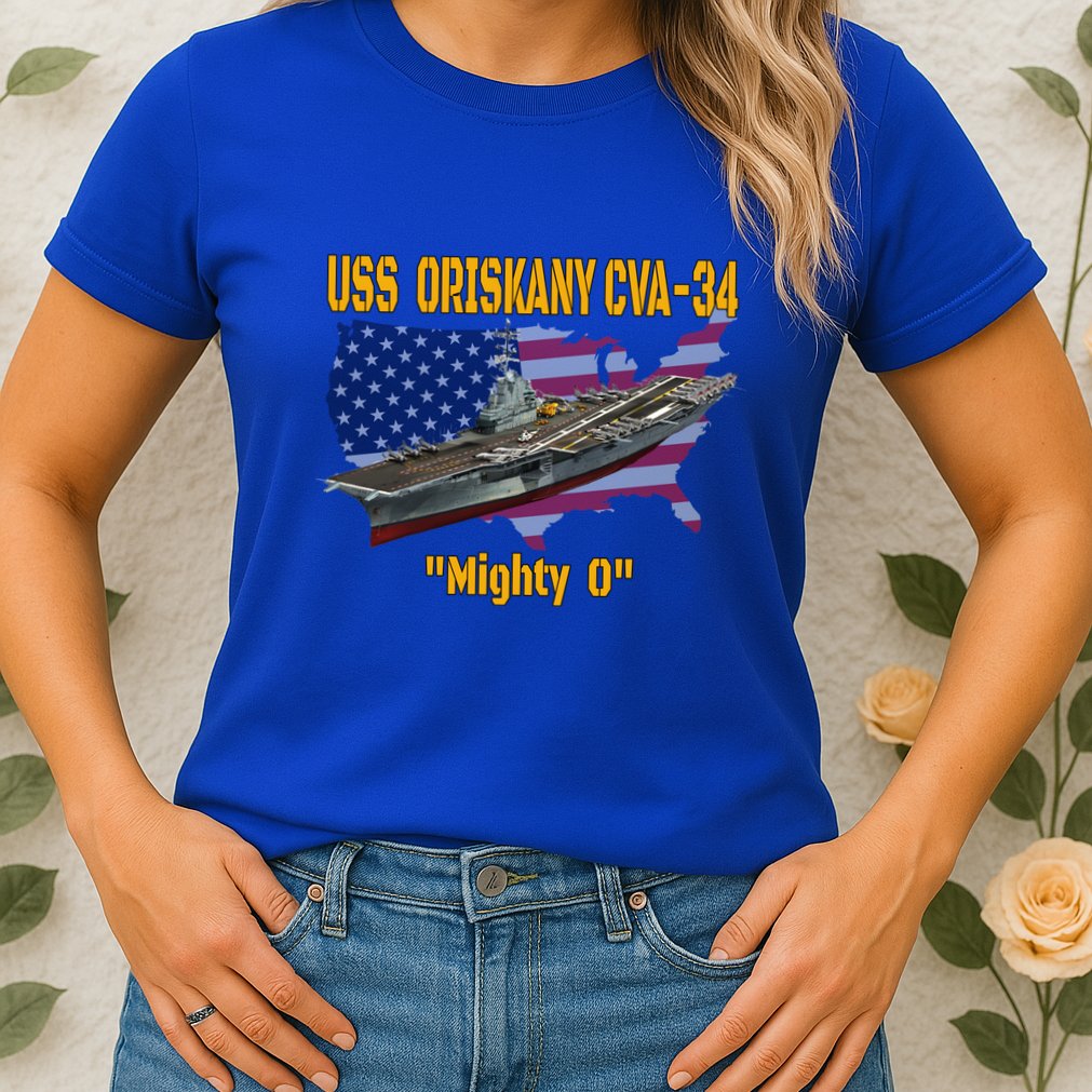 Aircraft Carrier Uss Oriskany Cva34 Veteran Day Father Day Gift Womens T-Shirt