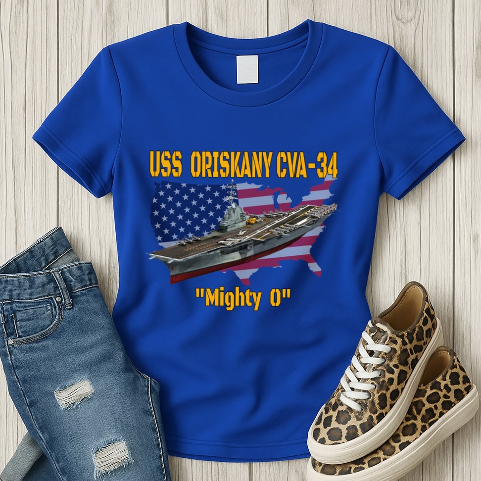Aircraft Carrier Uss Oriskany Cva34 Veteran Day Father Day Gift Womens T-Shirt