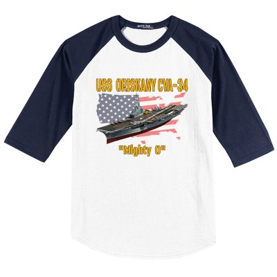 Aircraft Carrier Uss Oriskany Cva34 Veteran Day Father Day Gift Baseball Sleeve Shirt