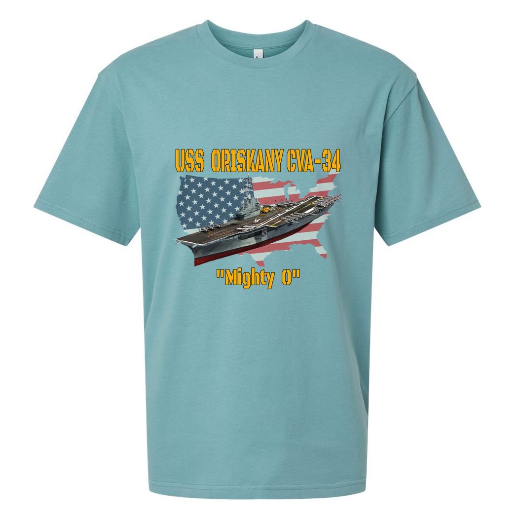 Aircraft Carrier Uss Oriskany Cva34 Veteran Day Father Day Gift Sueded Cloud Jersey T-Shirt