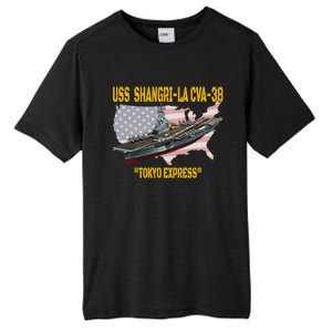 Aircraft Carrier USS ShangriLa CVA38 Veteran Father Day Tall Fusion ChromaSoft Performance T-Shirt