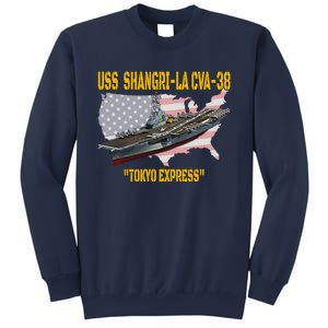 Aircraft Carrier USS ShangriLa CVA38 Veteran Father Day Sweatshirt