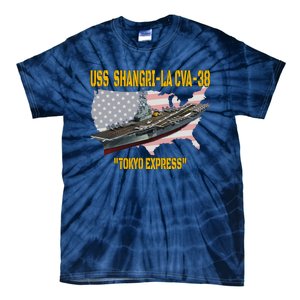 Aircraft Carrier USS ShangriLa CVA38 Veteran Father Day Tie-Dye T-Shirt