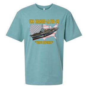 Aircraft Carrier USS ShangriLa CVA38 Veteran Father Day Sueded Cloud Jersey T-Shirt