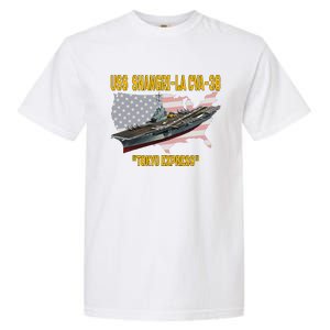 Aircraft Carrier USS ShangriLa CVA38 Veteran Father Day Garment-Dyed Heavyweight T-Shirt