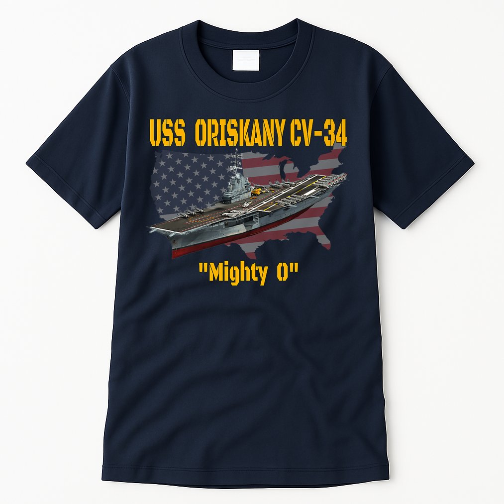 Aircraft Carrier USS Oriskany CV-34 Veteran Day Father Day Premium Tall T-Shirt