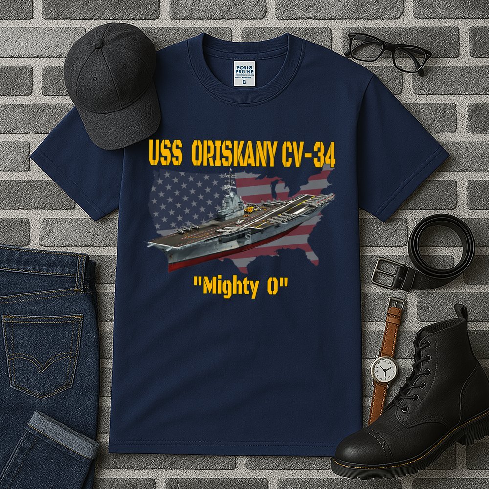 Aircraft Carrier USS Oriskany CV-34 Veteran Day Father Day Premium Tall T-Shirt