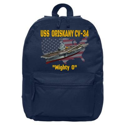 Aircraft Carrier USS Oriskany CV-34 Veteran Day Father Day Premium 16 in Basic Backpack