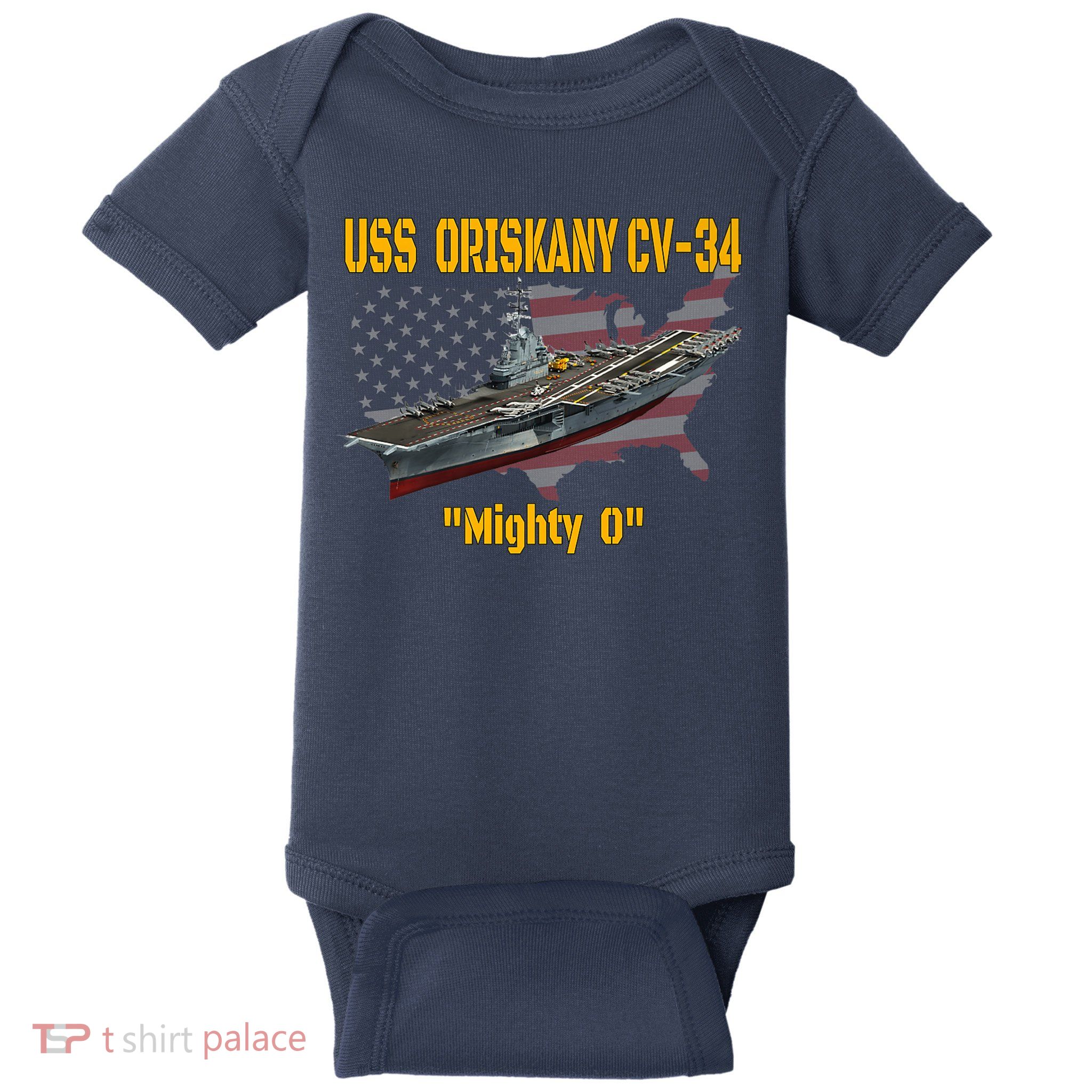 Aircraft Carrier USS Oriskany CV-34 Veteran Day Father Day Premium Baby Bodysuit