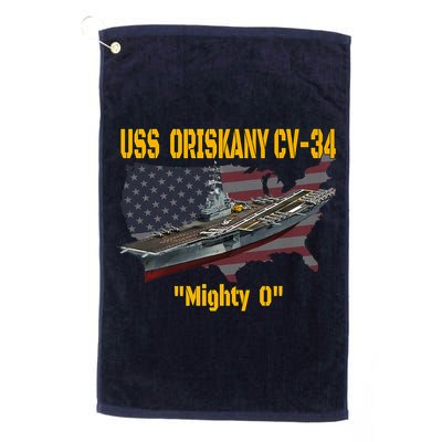 Aircraft Carrier USS Oriskany CV-34 Veteran Day Father Day Premium Golf Towel