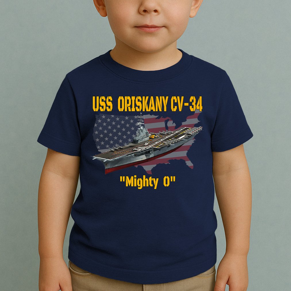 Aircraft Carrier USS Oriskany CV-34 Veteran Day Father Day Premium Toddler T-Shirt