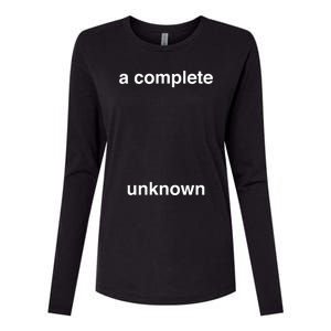 A Complete Unknown..01 Womens Cotton Relaxed Long Sleeve T-Shirt