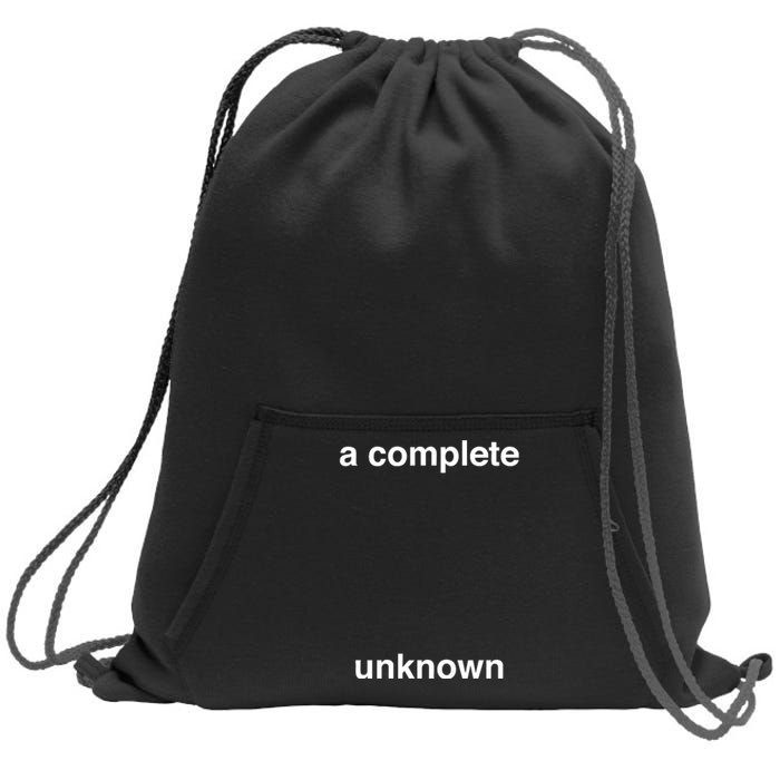 A Complete Unknown..01 Sweatshirt Cinch Pack Bag