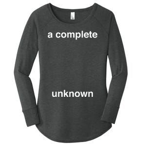 A Complete Unknown..01 Women's Perfect Tri Tunic Long Sleeve Shirt