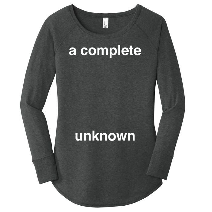 A Complete Unknown..01 Women's Perfect Tri Tunic Long Sleeve Shirt