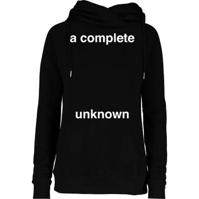 A Complete Unknown..01 Womens Funnel Neck Pullover Hood